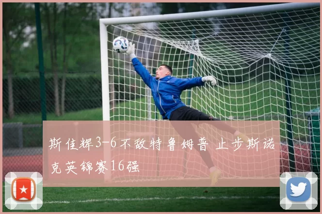 斯佳辉3-6不敌特鲁姆普 止步斯诺克英锦赛16强